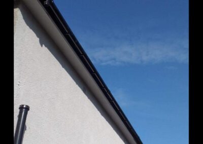 Upvc guttering on a house in glasgow